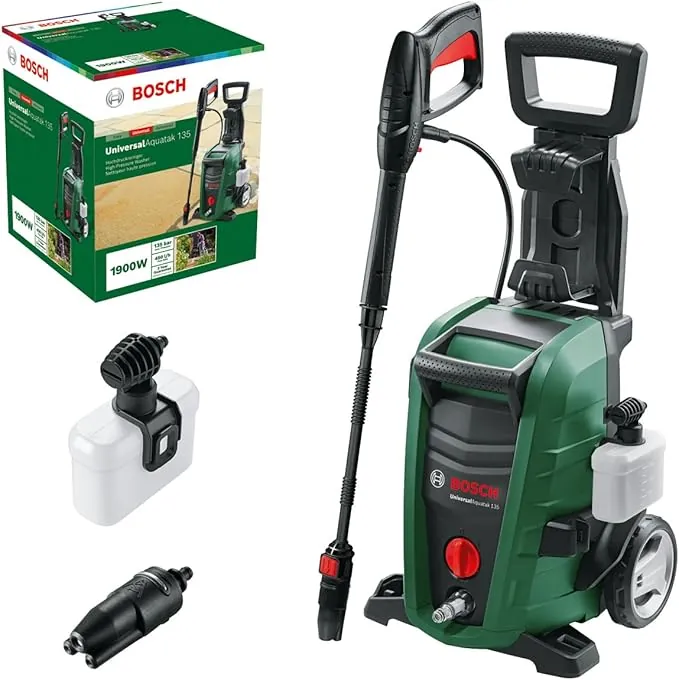 Bosch limpiadora de Alta presión UniversalAquatak 135 (1900 W, presión: 135 Bar, caudal máx.: 410 l/h, en Caja)