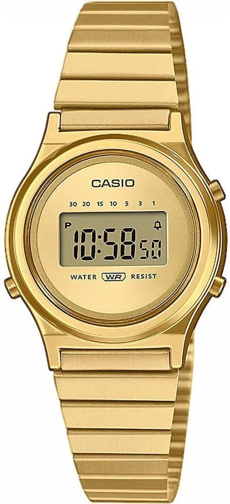 CASIO Vintage Women's Digital Watch LA700WEG-9AEF Golden Steel, Clásico, Clásico