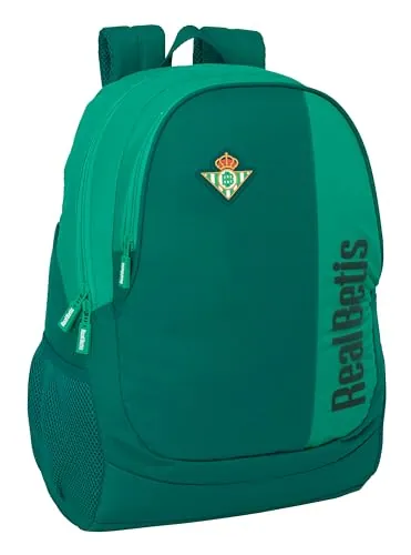Safta REAL BETIS BALOMPIÉ - Mochila Escolar Infantil, Ideal para Niños de Diferentes Edades, Cómoda y Versátil, Calidad y Resistencia, 32x16x44 cm