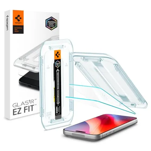 Spigen EZ Fit Protector Pantalla [2 Pack] para iPhone 18 Pro/17 Pro