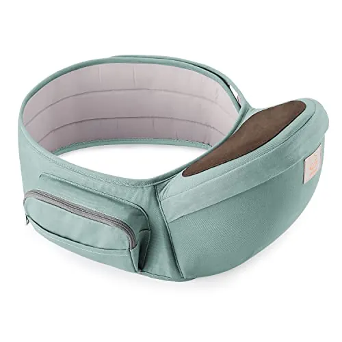 GAGAKU Portabebé Taburete de Cintura para Bebé 0-36 Meses Recién Nacido - Azul Claro