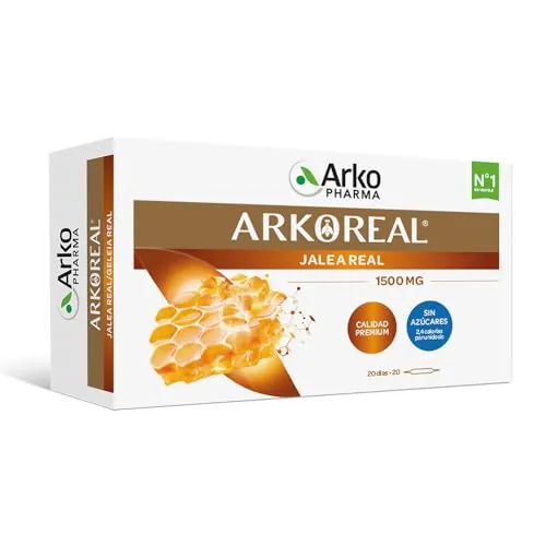 ARKOPHARMA Arkoreal Jalea Real 1500 mg sin Azúcar, 20 Ampollas Defensas