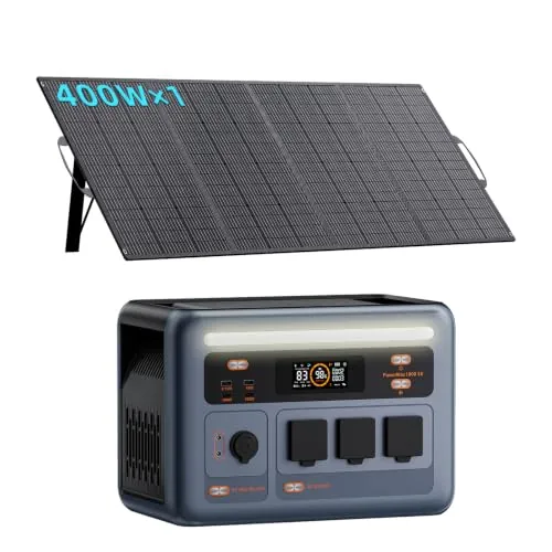 PowerMax 1800SE Estación de Energía Portátil con Panel Solar 400W 1024Wh