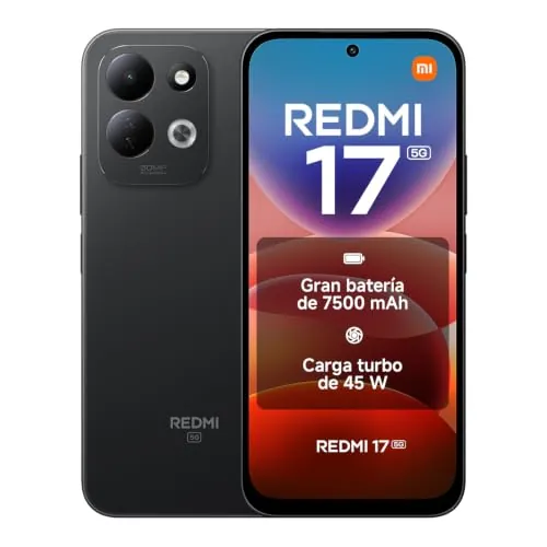 REDMI 17 5G, Smartphone 4+256GB, Negro, batería de 7500mAh, Carga de 45 W