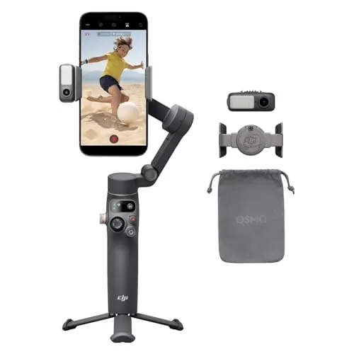 Estabilizador DJI Osmo Mobile 7P para iPhone y Android, Seguimiento Nativo