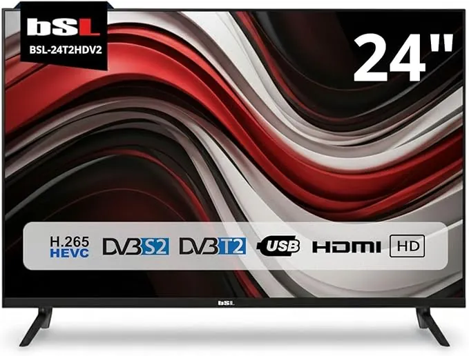 TV 24” BSL-24T2HDV2 TV LED HD 1366x768 | 60Hz | USB | DVBT2 HD H.265 | DVB-S2 | | HDMI