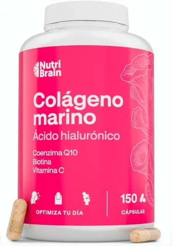 Colágeno Marino Hidrolizado Puro con Ácido Hialurónico y Coenzima Q10 | 150 Días, Refuerzan Articulaciones, Piel, Pelo y Uñas, Péptidos Tipo I, Vitamina C y Biotina, Alta Biodisponibilidad