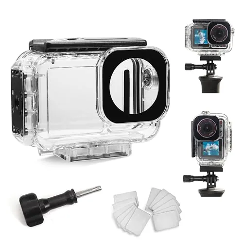 FitStill Carcasa impermeable 196FT/60M con interfaz magnética de liberación rápida, compatible con DJI Osmo 5 Pro y 4/3, protección de buceo