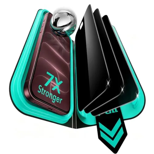 ESR Pack 3 Protector Pantalla Privacidad para iPhone 18 Pro Max, Armorite