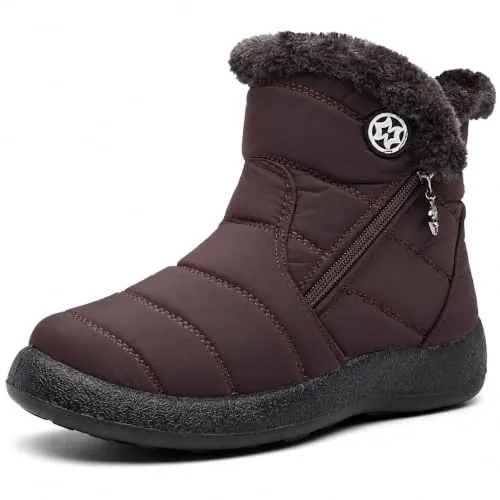 Botas Nieve Mujer Invierno Impermeable | Forradas Cálido,Antideslizante,con Cremallera,cómodo,Ultraligero botines,boots,para exterior