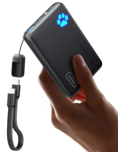 INIU Power Bank, Pequeño 45W Carga Rápida 10000mAh USB C Bateria Externa