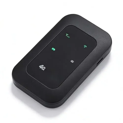 Punto de Acceso WiFi Móvil 4G LTE para Viajes, Enrutador Portátil de 300Mbps de Alta Velocidad, Admite 10 Dispositivos, Ranura de Tarjeta SIM, La Luz Indicadora, Batería