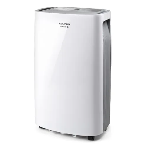Taurus Pleasant - Deshumificador con nivel humedad, 22l/24h, superficies máx.45 m², temporizador, 2velocidades, silencioso, refrigerante R290, filtro extraible, indicador depósito lleno, ruedas, 340W