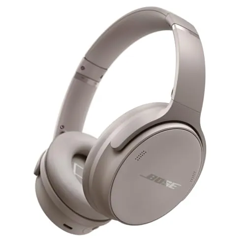 Bose QuietComfort Headphones, Auriculares inalámbricos con cancelación de ruido, Auriculares de diadema con Bluetooth, micrófono y cable con hasta 24 horas de autonomía, Arenisca - Edición Limitada
