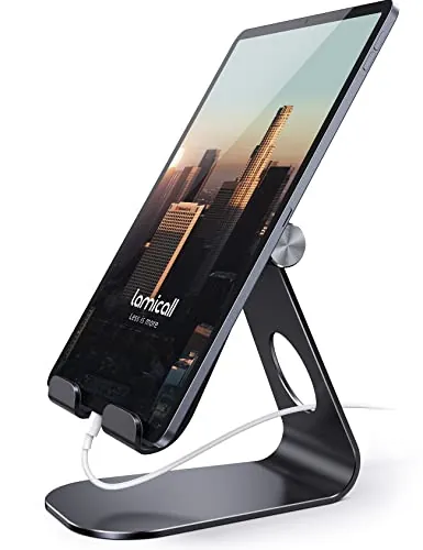 Lamicall Multiángulo Soporte Tablet, Ajustable Soporte para iPad Mesa