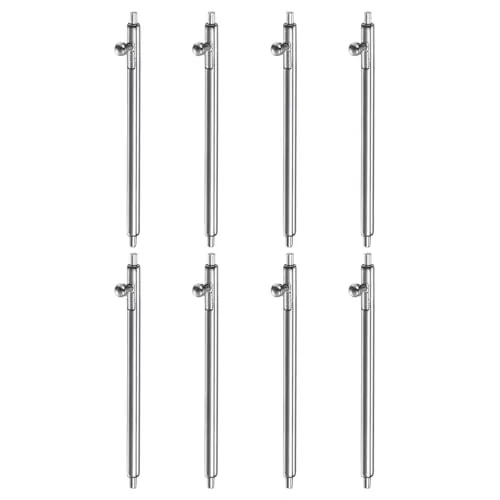 QUARKZMAN 8 piezas de Barra de Resorte de Liberación Rápida de 23mm de Ancho y 1.5mm de Diámetro de Reloj de Acero Inoxidable de Repuesto para Correa de Reloj Enlaces