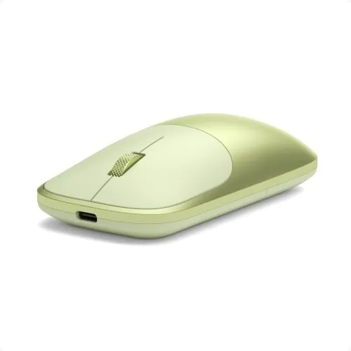 SATECHI Ratón Inalámbrico Slim EX, Bluetooth & 2.4 GHz, Recargable, Cítrico | Ideal para colores MacBook Neo, clics silenciosos, 3 meses batería, aluminio, multi-device, macOS/Windows/iPadOS/Android