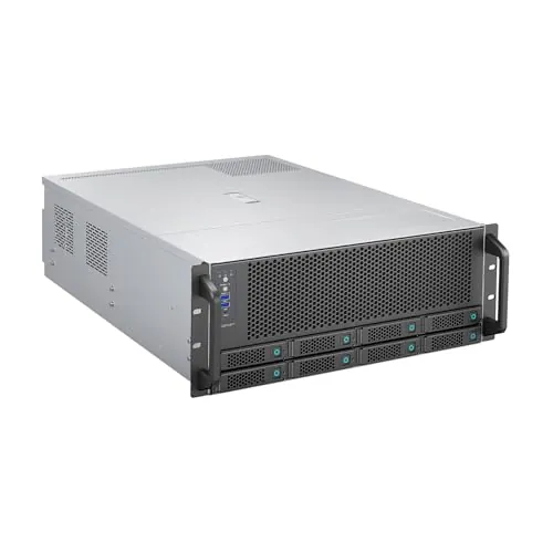 UNYKAch Chasis Servidor Rack Hot Swap 4U HSW4U6508-8 Bahías