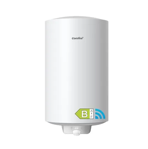 COMFEE' D50-15EFG Calentador de agua eléctrico mural de Accumolo 50 L Sobre fregadero de acumulación Compacto fácil de instalar, Blanco