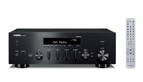 Yamaha R-N600A Receptor de canales Hi-Fi, con MusicCast y streaming inalámbrico, audio de alta resolución, SABRE DAC y Pure Audio Fidelity, negro