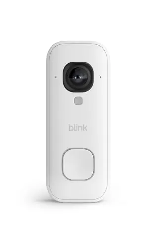 Blink Videotimbre cableado 2K+ (últ. generación)| De cuerpo entero con resolución 2K | Audio mejorado | Resistente a la intemperie IP65 | Prueba gratuita de 30 días a la suscripción de Blink | Blanco