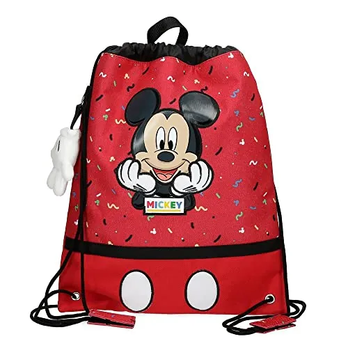 Disney Niños Equipaje- Bolsa de Mensajero, Rojo, Talla única