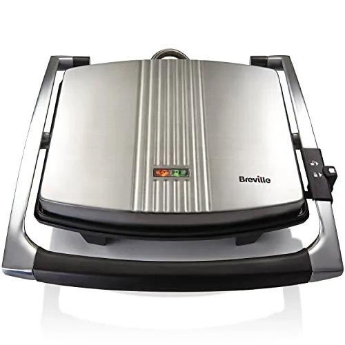 Breville Sandwich/Panini Press & Toastie Maker | 4-Slice | Stainless Steel [VST026X]