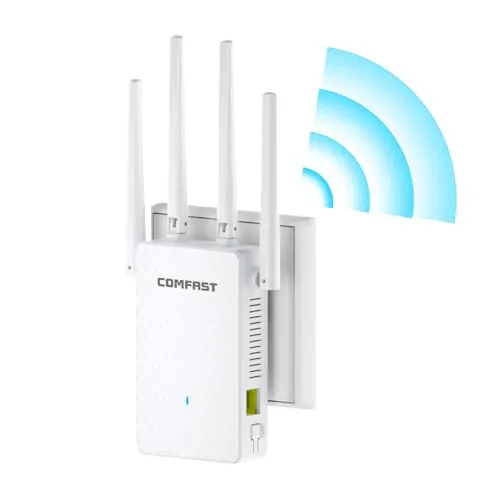 COMFAST Amplificador Señal WiFi, AC1200Mbps Repetidor WiFi Antenas Externas