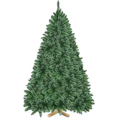 Yaheetech Árbol de Navidad Artificial de 213,5 cm con 1347 Puntas Verde