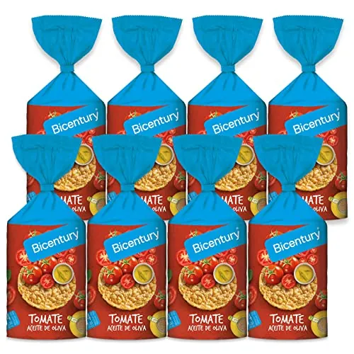 Bicentury - Tortitas de maíz sabor tomate (8 unidades)