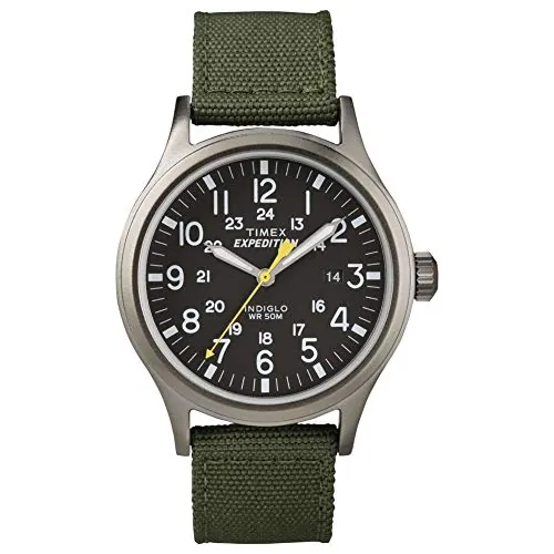 Timex Expédition Scout, Reloj análogico de cuarzo para Hombre, Gris (Green/Gray)