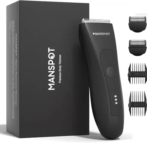 MANSPOT Afeitadora Corporal Hombre con Cuchilla de Cerámica Hipoalergénica