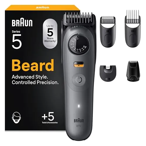 Braun Recortadora De Barba Hombre Series 5, BT5525, Gris