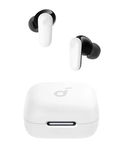 Soundcore P30i de Anker Auriculares con Cancelación de Ruido, Cancelación de Ruido Potente e Inteligente, Graves Potentes, 45 Horas de Reproducción, Estuche 2 en 1 y Soporte para el Móvil, IP54