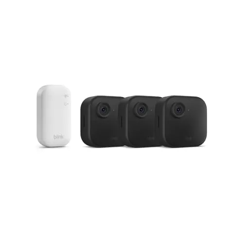 Blink Outdoor 4 | cámara de seguridad inteligente HD sin cables, 2 años de autonomía, detección de movimiento optimizada | sistema de 3 cámaras con Sync Module Core incluido