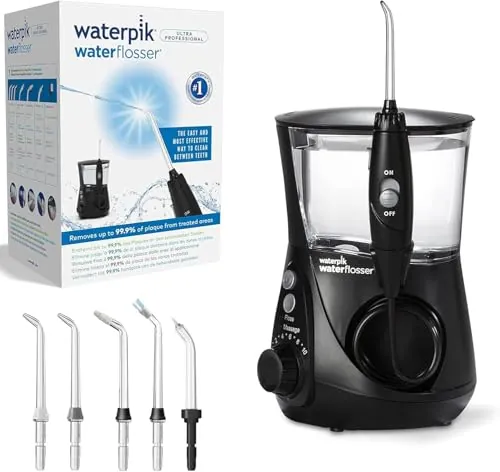 Waterpik Ultra Professional, Irrigador Dental de Sobremesa, Negro