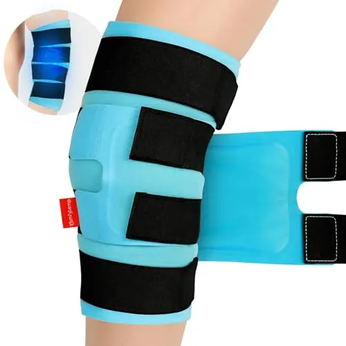 Comfytemp 60 × 30 cm Grande Bolsa Hielo Rodilla con Correas Ajustables