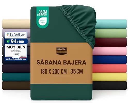 Utopia Bedding Sabana Bajera 180x200 - Esmeralda