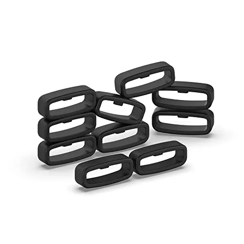 INF Paquete de 10 Bucles para Correa de Reloj de 22 mm, Soporte con Bucle, Repuesto de Silicona, Práctico