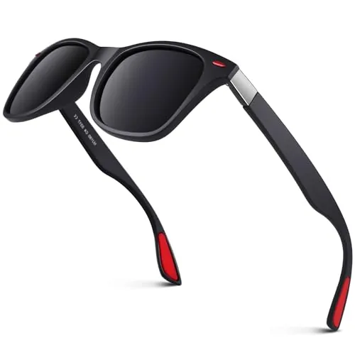 GQUEEN Gafas de Sol Hombre Mujer Polarizadas TR90 para Conducir Deportes Pesca 100% Protección UV400 MO90