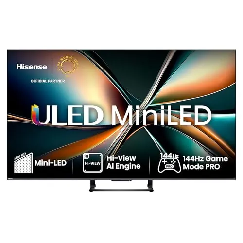 Hisense 50U7Q - MiniLED 50 Pulgadas Smart TV 4K, Quantum Dot Color, 144 Hz