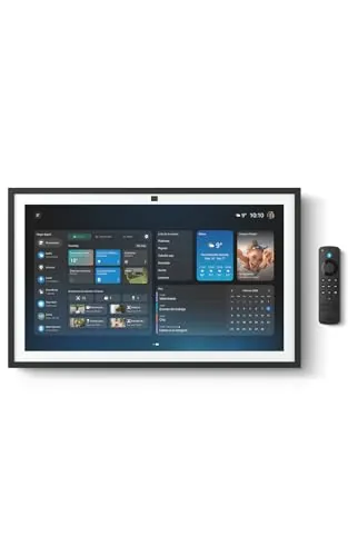 Amazon Echo Show 21 | Espectacular pantalla inteligente HD de 21" con Fire TV integrado, sonido rico y potente, reproducción en streaming HD inmersivo, con Acceso Anticipado a Alexa+
