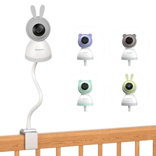 YESIMOM Soporte Universal de Camara Vigilancia Bebe, Ajustable sin Taladro