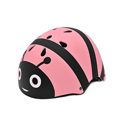 LZDMY Casco Bici Niño, Casco Bicicleta para Niños de 2 3 4 5 años , Cascos Infantiles de Protección para Patines Patinete Patinaje Ciclismo Monopatín Scooter Deportes, Regalo Bebe (Abeja Rosa)
