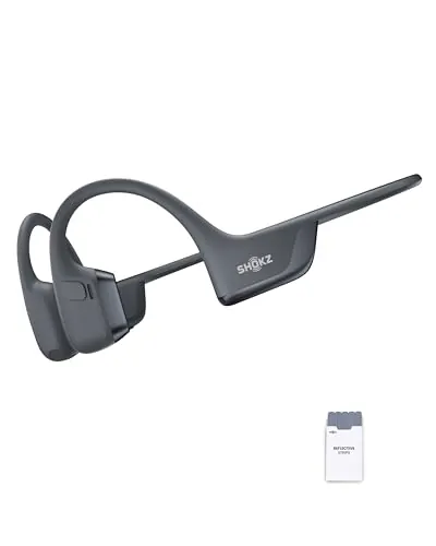 SHOKZ OpenRun Pro 2 Auriculares Deportivos de Conducción Ósea, Inalámbricos Bluetooth 5.3, Micrófonos con Cancelación de Ruido, Resistente al Agua IP55, 12h Reproducción, Carga Rápida USB-C, Negro