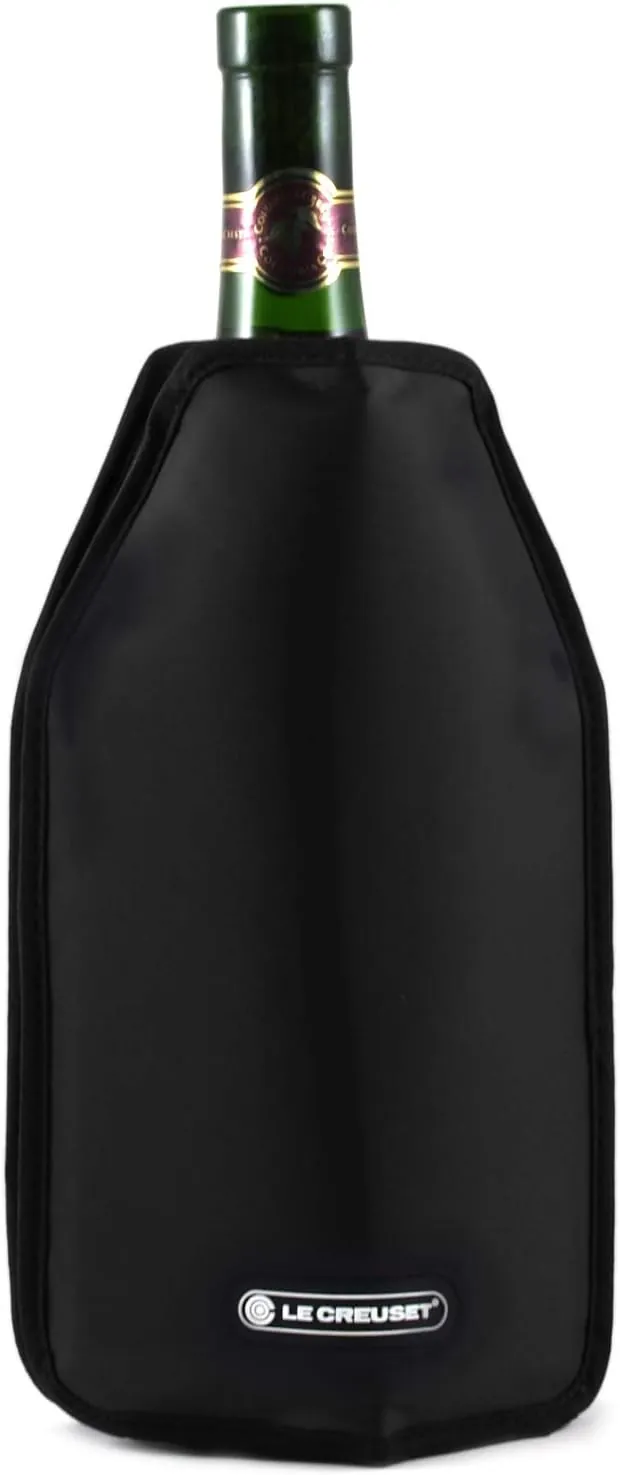 Le Creuset Funda enfriadora para Botellas de Vino o Cava, WA126, Tejido Impermeable, Negro, 59142010006068