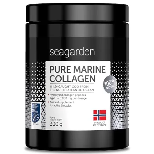 Seagarden Colágeno Marino Tipo 1 en Polvo - 300 g, 60 Porciones