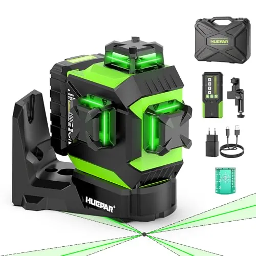 Huepar 703TR Nivel Láser con Alineación Automática, Rotación en Punto Fijo