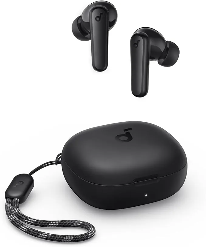 Soundcore P20i Auriculares inalámbricos Bluetooth by Anker, diafragmas de 10mm con Big Bass, Auriculares Bluetooth 5.3, Reproducción 30H, IPX5, 2 micros para Llamadas nítidas con IA, EQ Personalizado