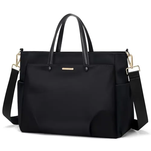 GOLF SUPAGS Bolso de hombro para ordenador portátil de 15.6 pulgadas, bolso de transporte para mujer, bolso elegante para trabajo y viajes